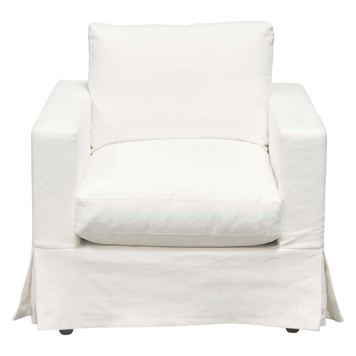 Savannah Linen Slipcover Accent Chair