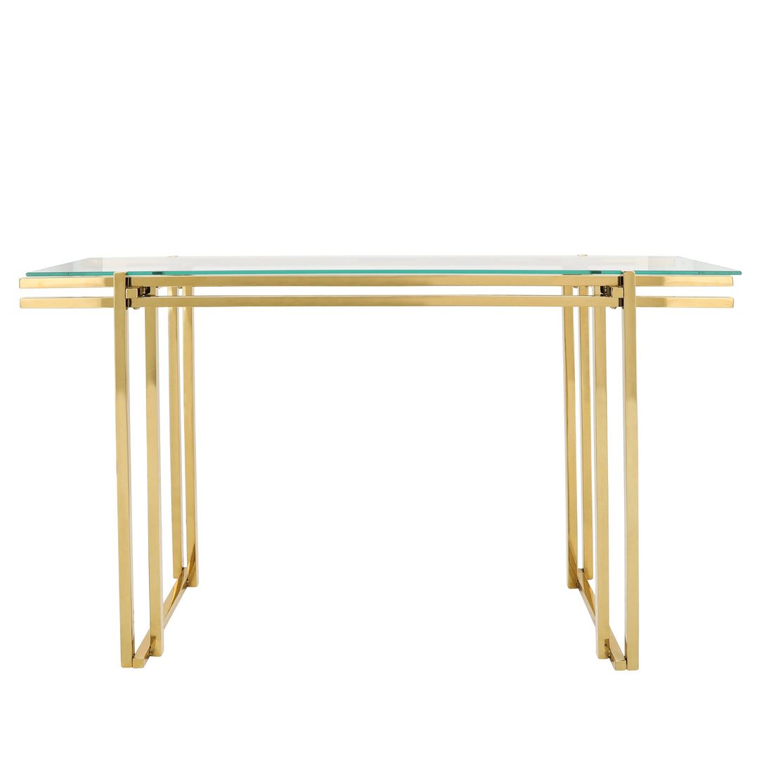 Stainless Steel Console Table, Gold