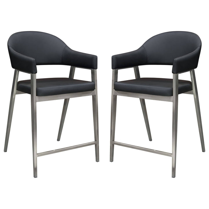 Adele Counter Height Chairs (2PC Set) 22x24x38 / Black