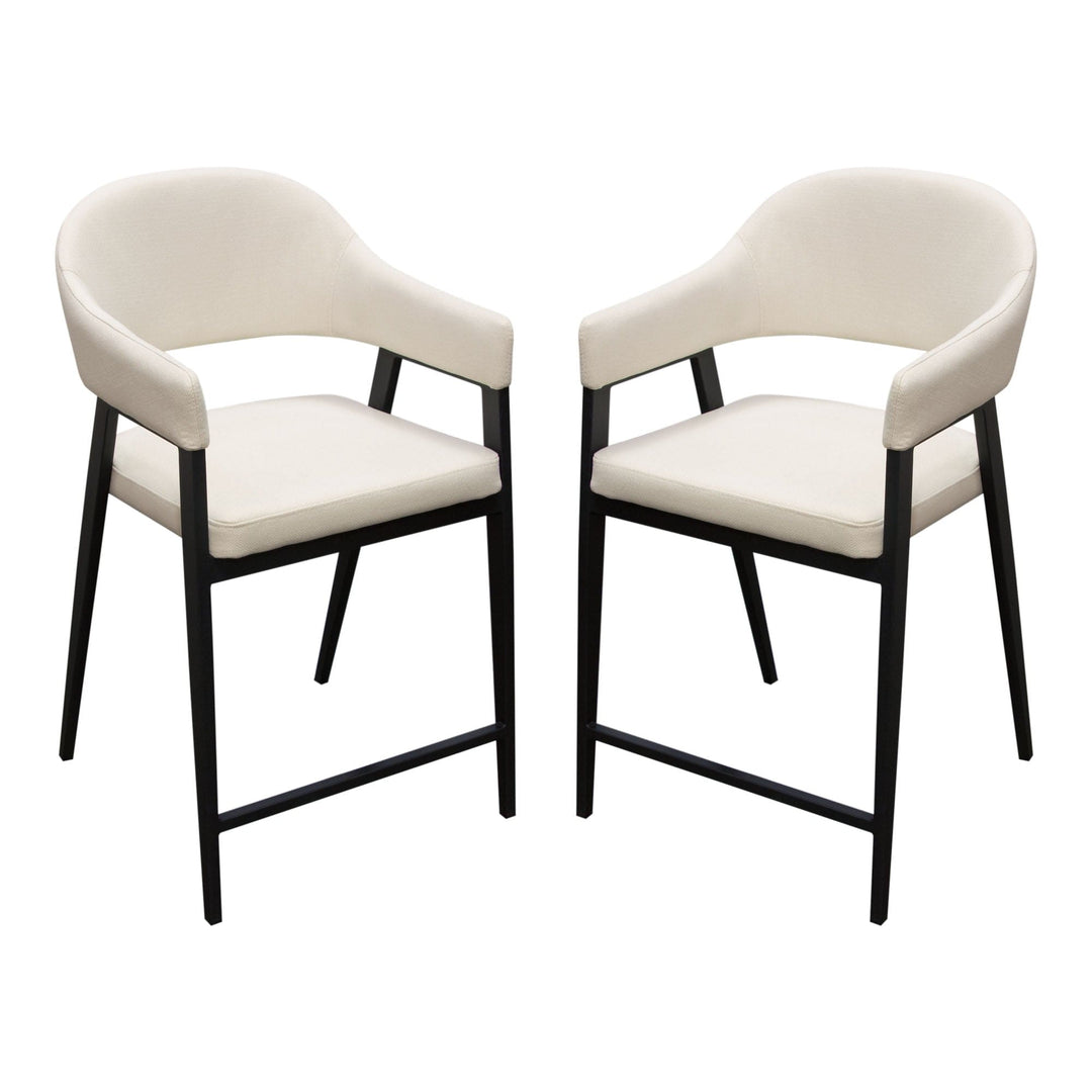Adele Counter Height Chairs (2PC Set) 22x24x38 / Cream