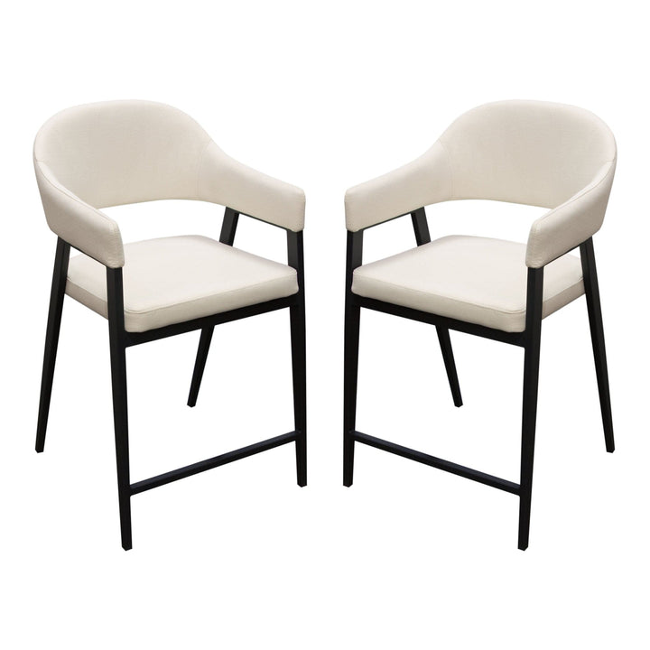 Adele Counter Height Chairs (2PC Set) 22x24x38 / Cream