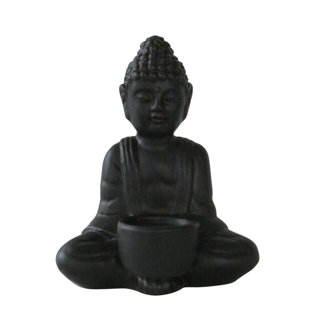 6" Mini Buddha, Black