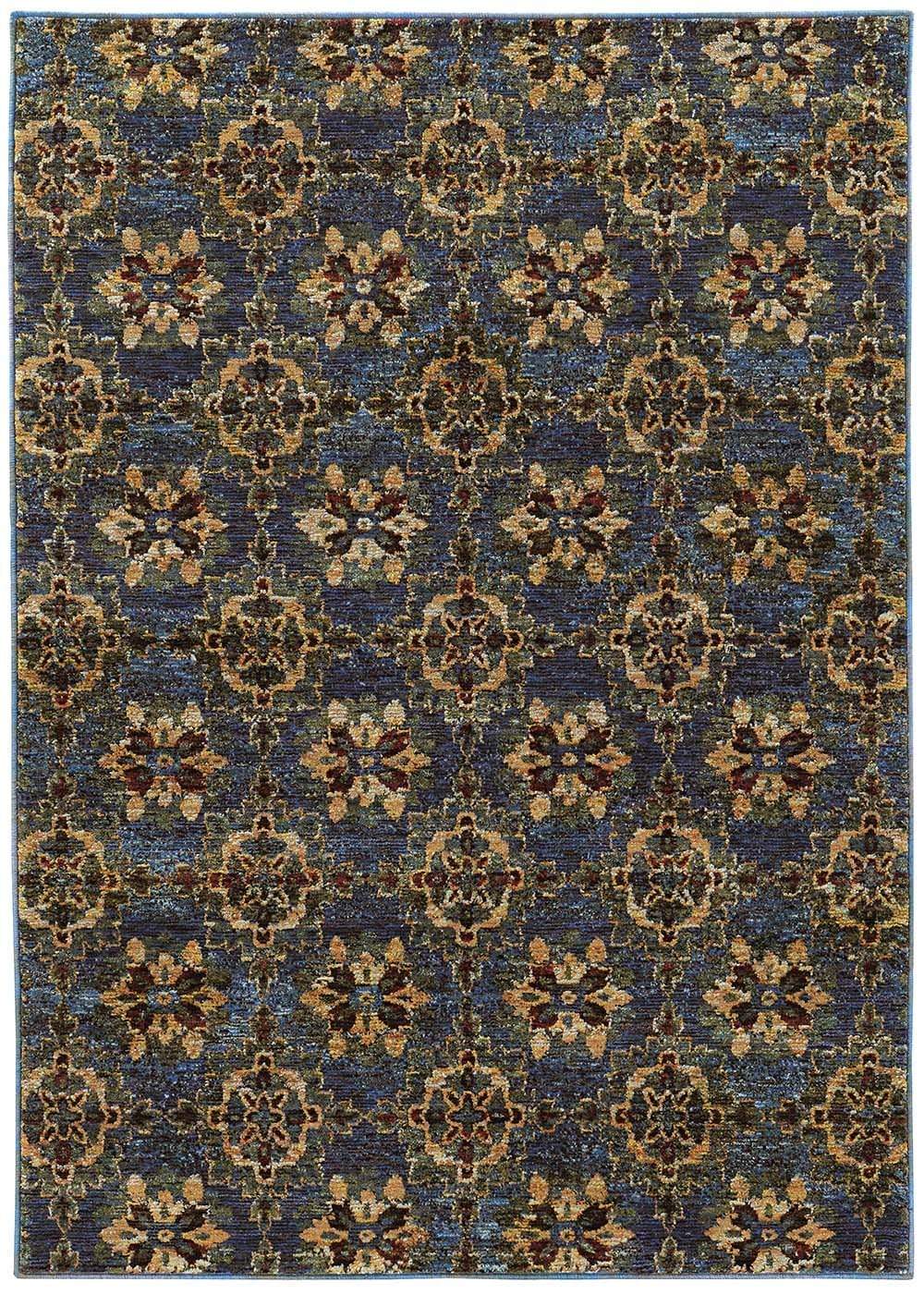 Andorra Rug Collection 5' 3" X 7' 3" / 6883C - Blue/Gold