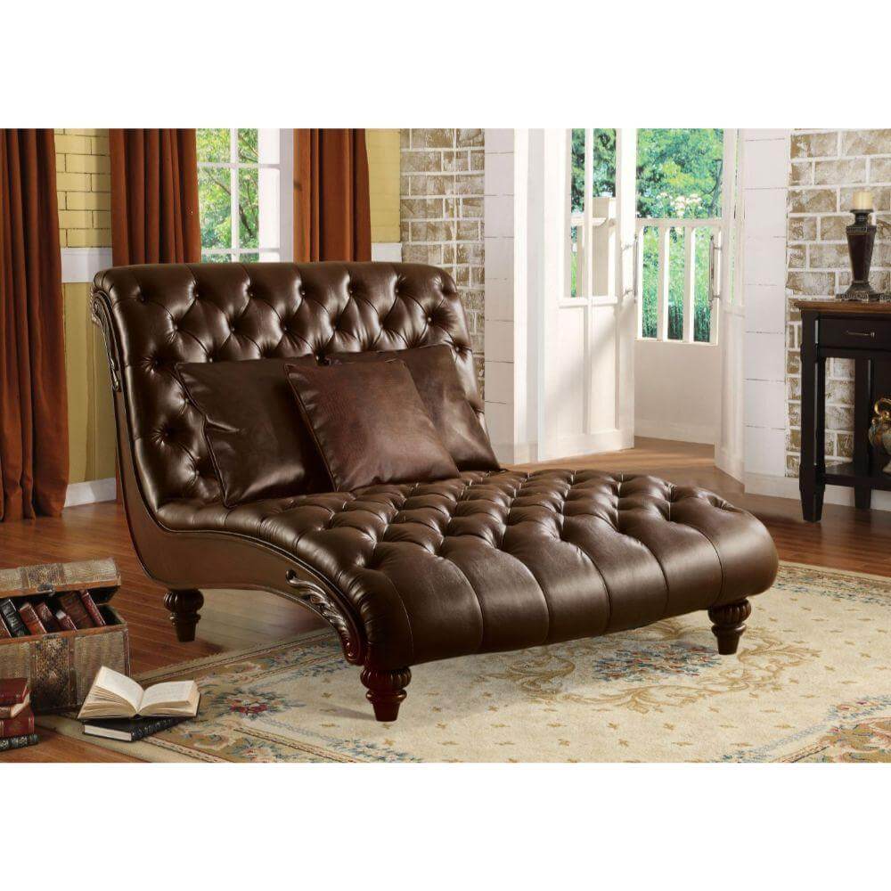 Anondale Chaise 70"L X 52"W X 45"H / Brown