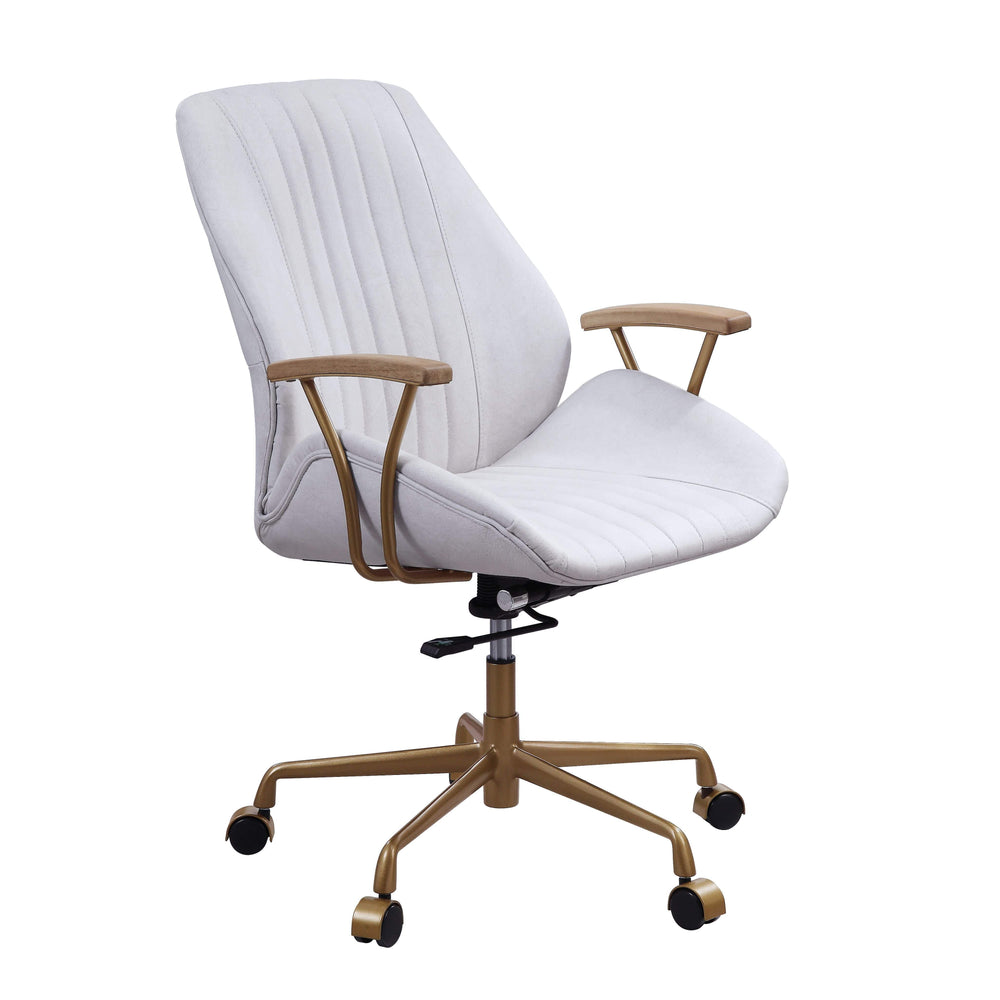 Argrio Office Chair 24"L X 28"W X 38-41"H / Vintage White Finish