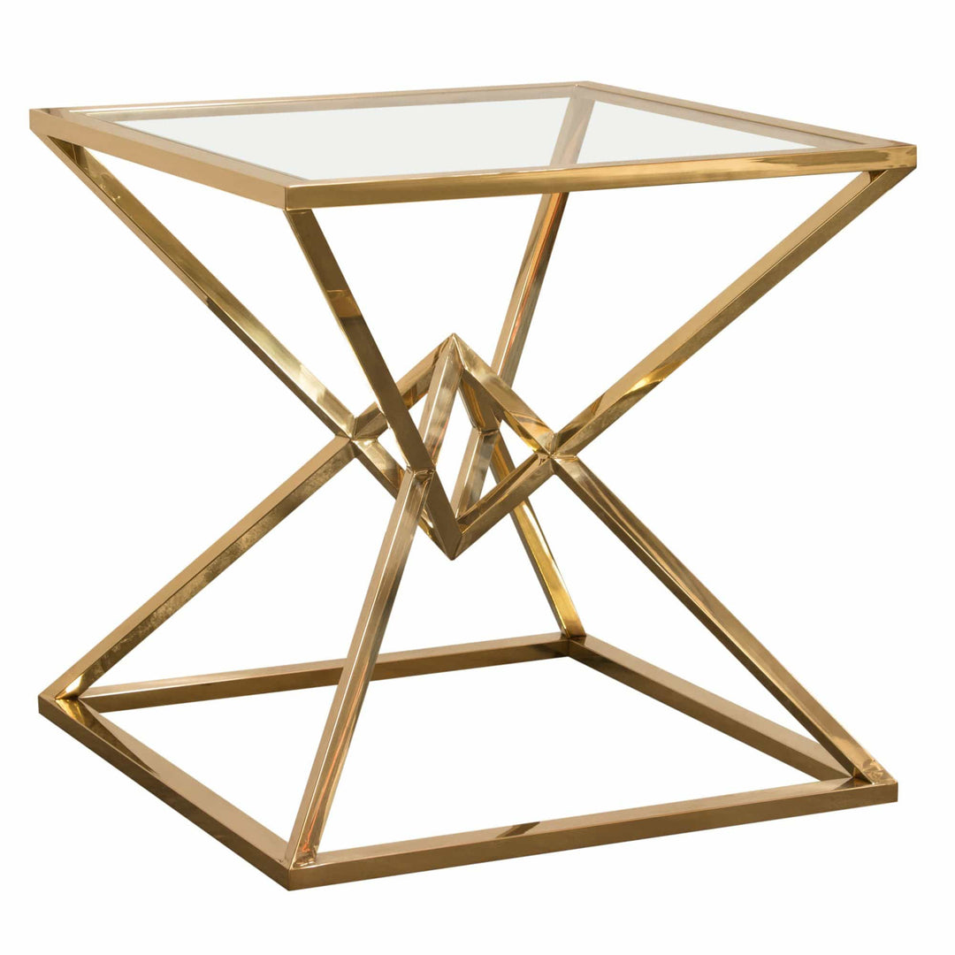 Aria End Table Gold / 24x24x24
