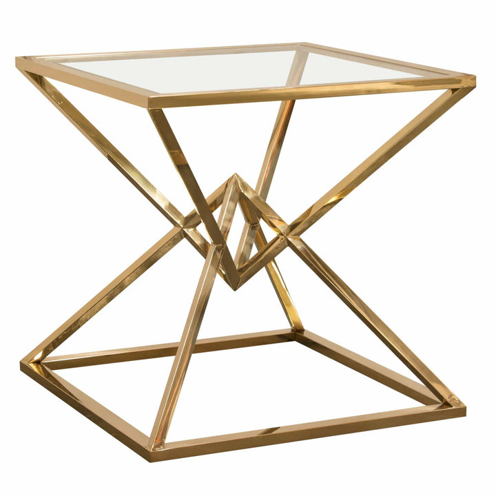 Aria End Table Gold / 24x24x24