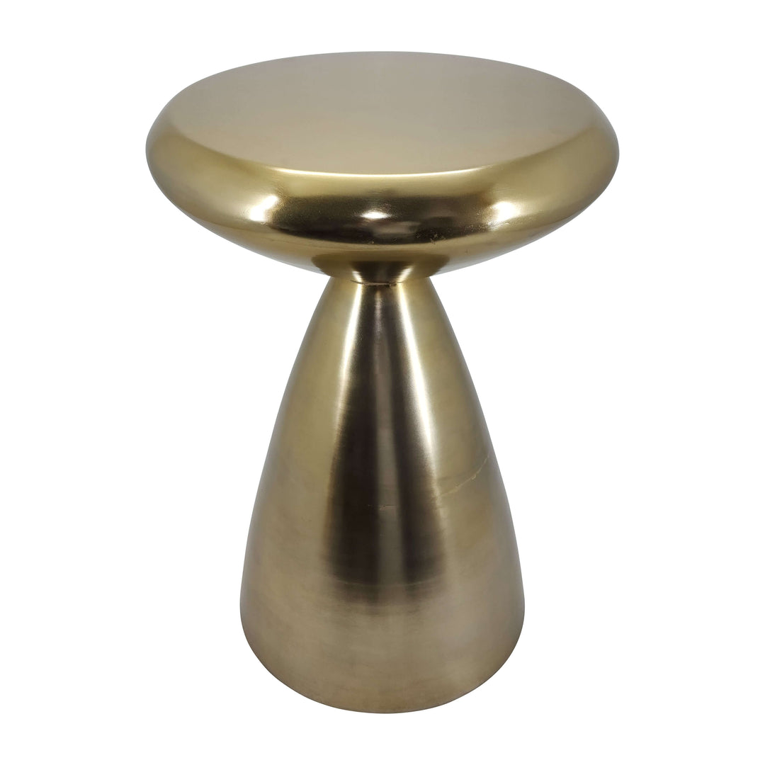 Metal, 23" Hourglass Accent Table, Gold