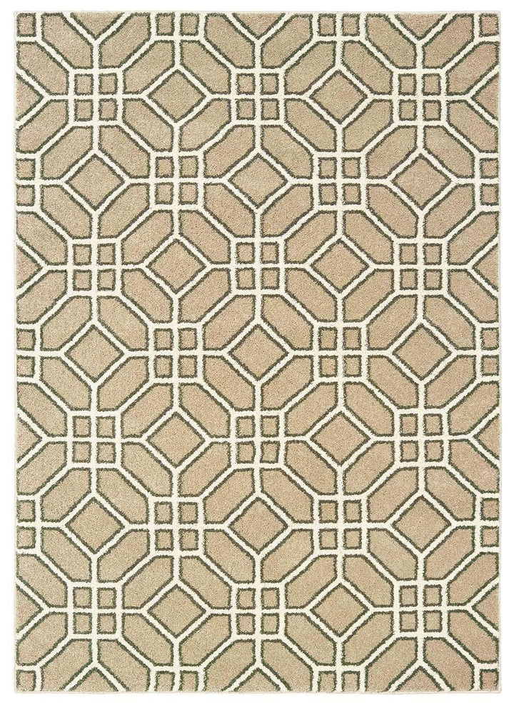 Carson Rug Collection 5' 3" X 7' 3" / 9669D - Sand/Ivory