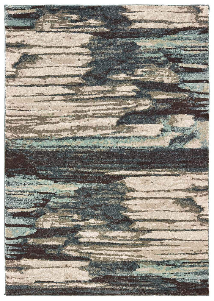 Carson Rug Collection 5' 3" X 7' 3" / 9675A - Blue/Ivory