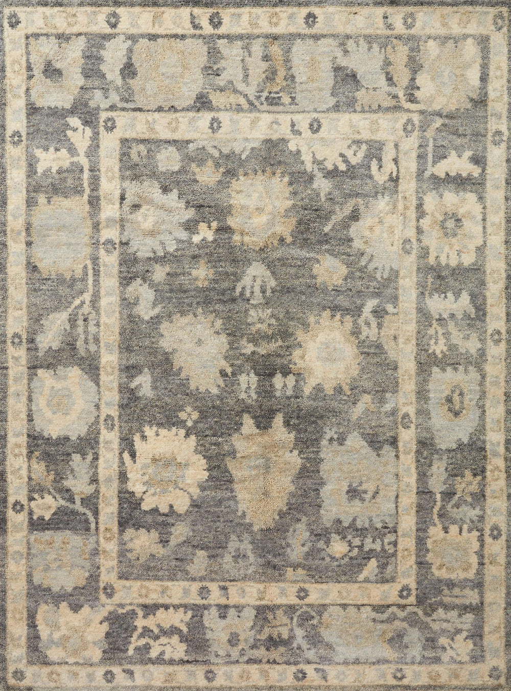 Clement Rug Collection 5'-6" x 8'-6" / Midnight / Antique Ivory