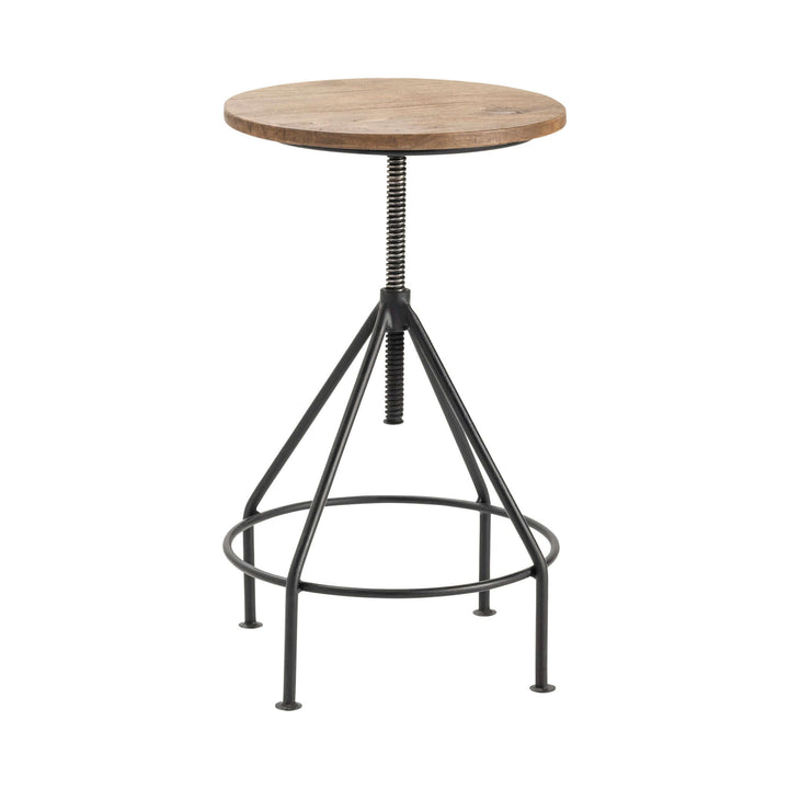 Bengal Manor Mango Wood and Metal Barstools