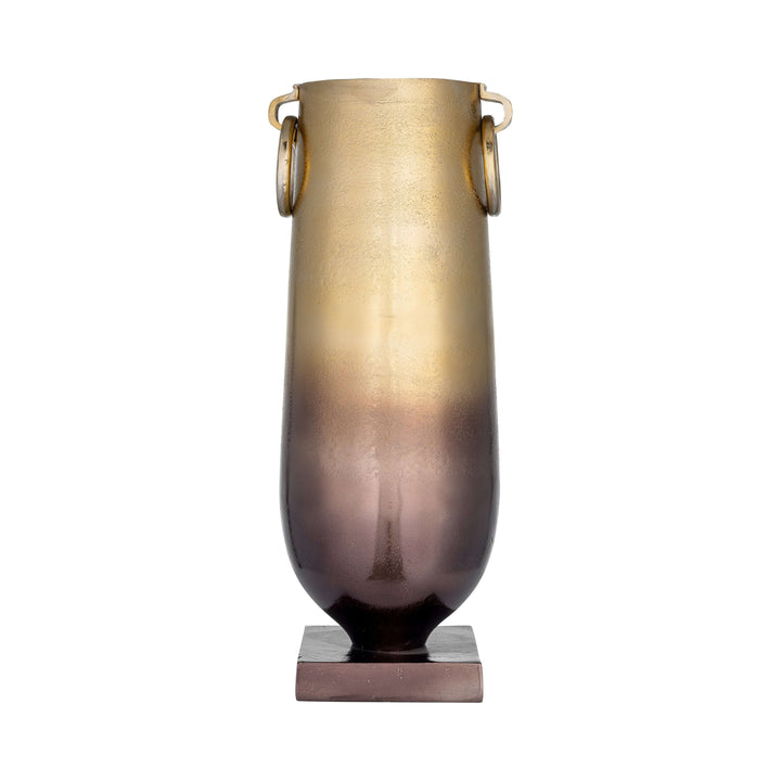 Metal, 23" Metallic Vase, Bronze