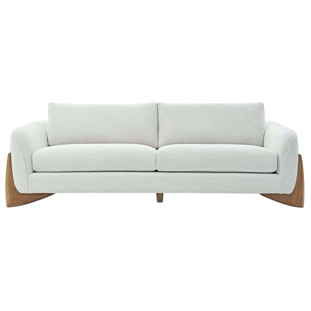  3-seat Sofa W/ Wood Accent, Beige
