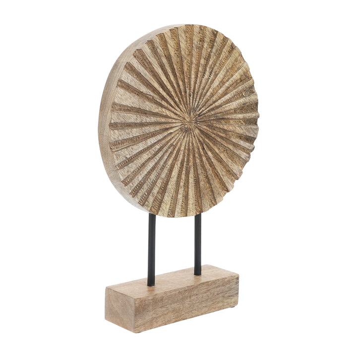 Wood, 12'h Pinwheel Deco, Natural