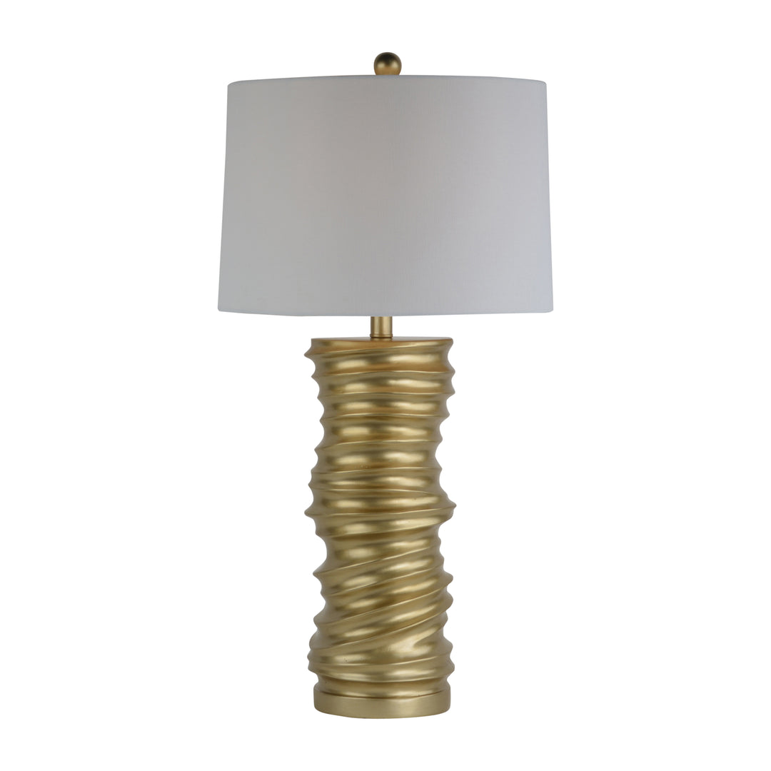Resin 28" Stacking Rings Table Lamp, Champagne