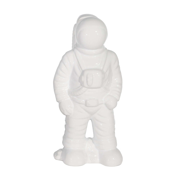 Ceramic 12" Astronaut Statuette, White