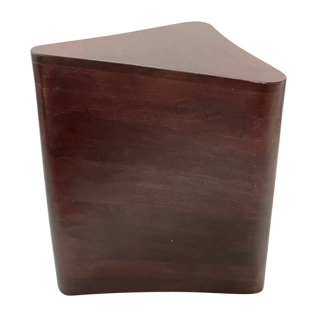 Wood, 18" Modern Side Table, Brown