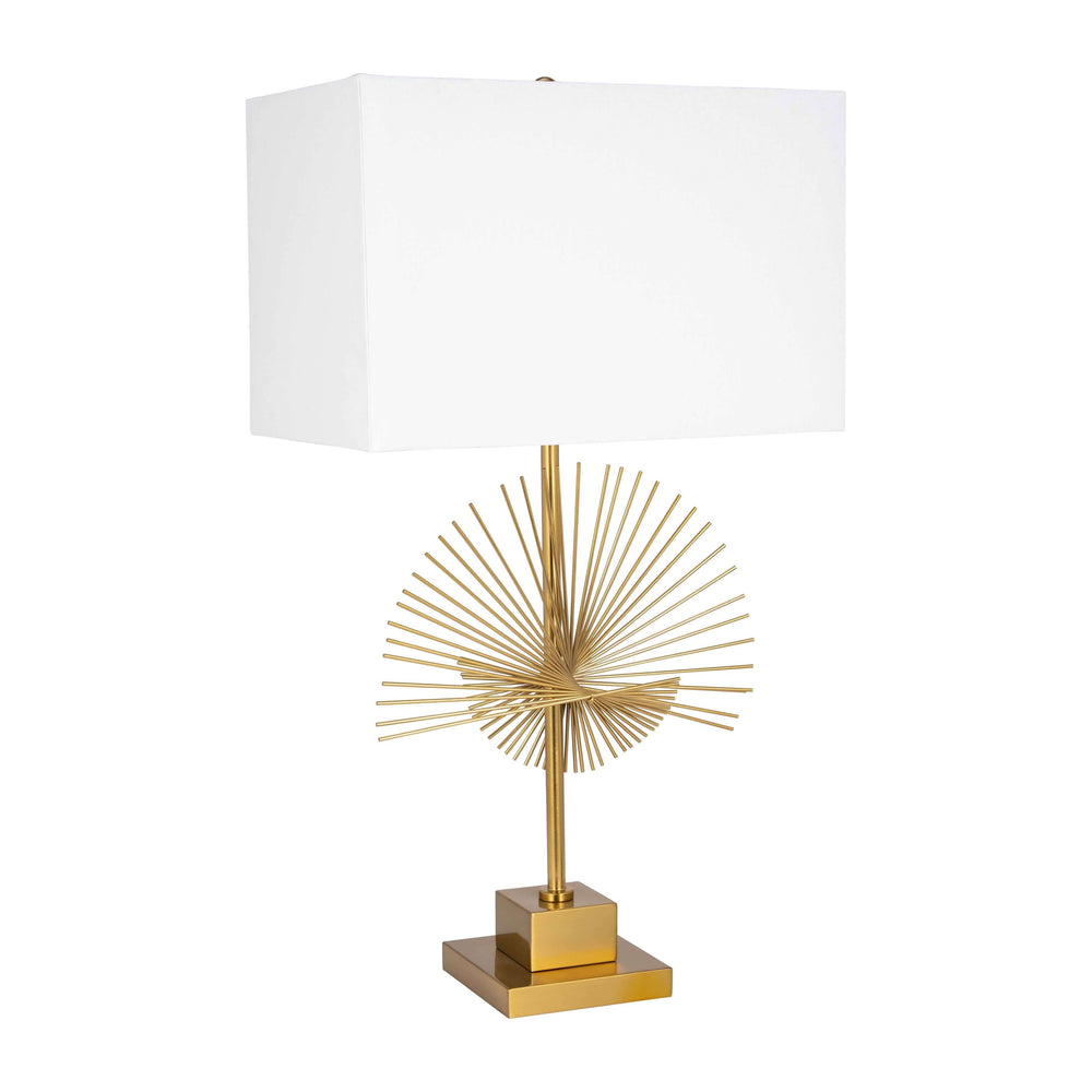 Metal 31" Rays Table Lamp, Gold