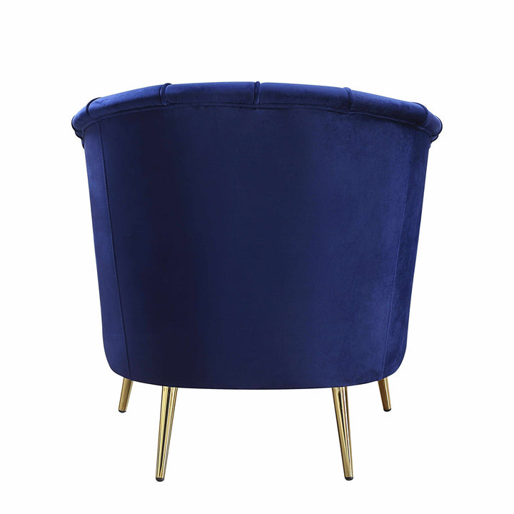 Eivor Accent Chair 31"L X 30"W X 32"H / Blue Velvet