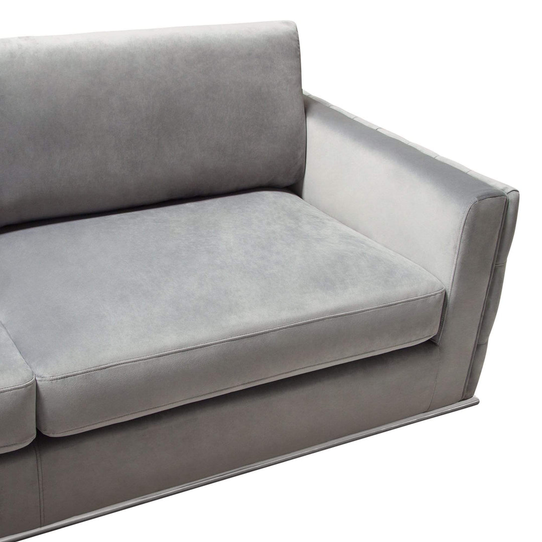 Envy 3PC Sectional in Platinum Grey Grey / 120 x 120 x 32