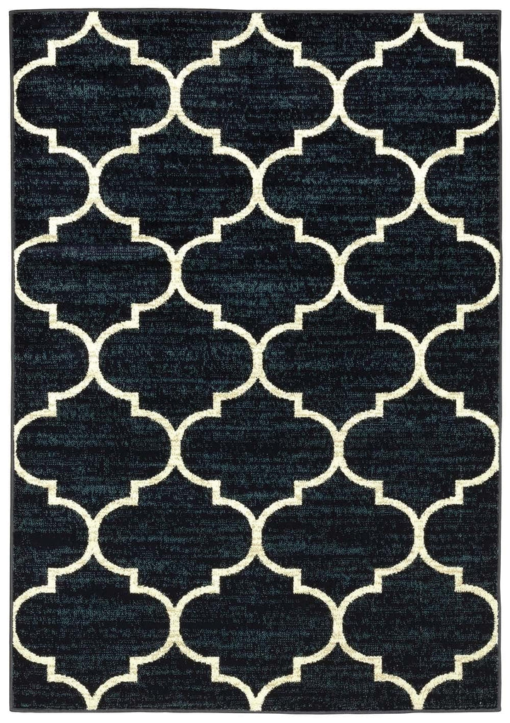 Evandale Rug Colllection 6' 7" X 9' 2" / 9853B - Navy