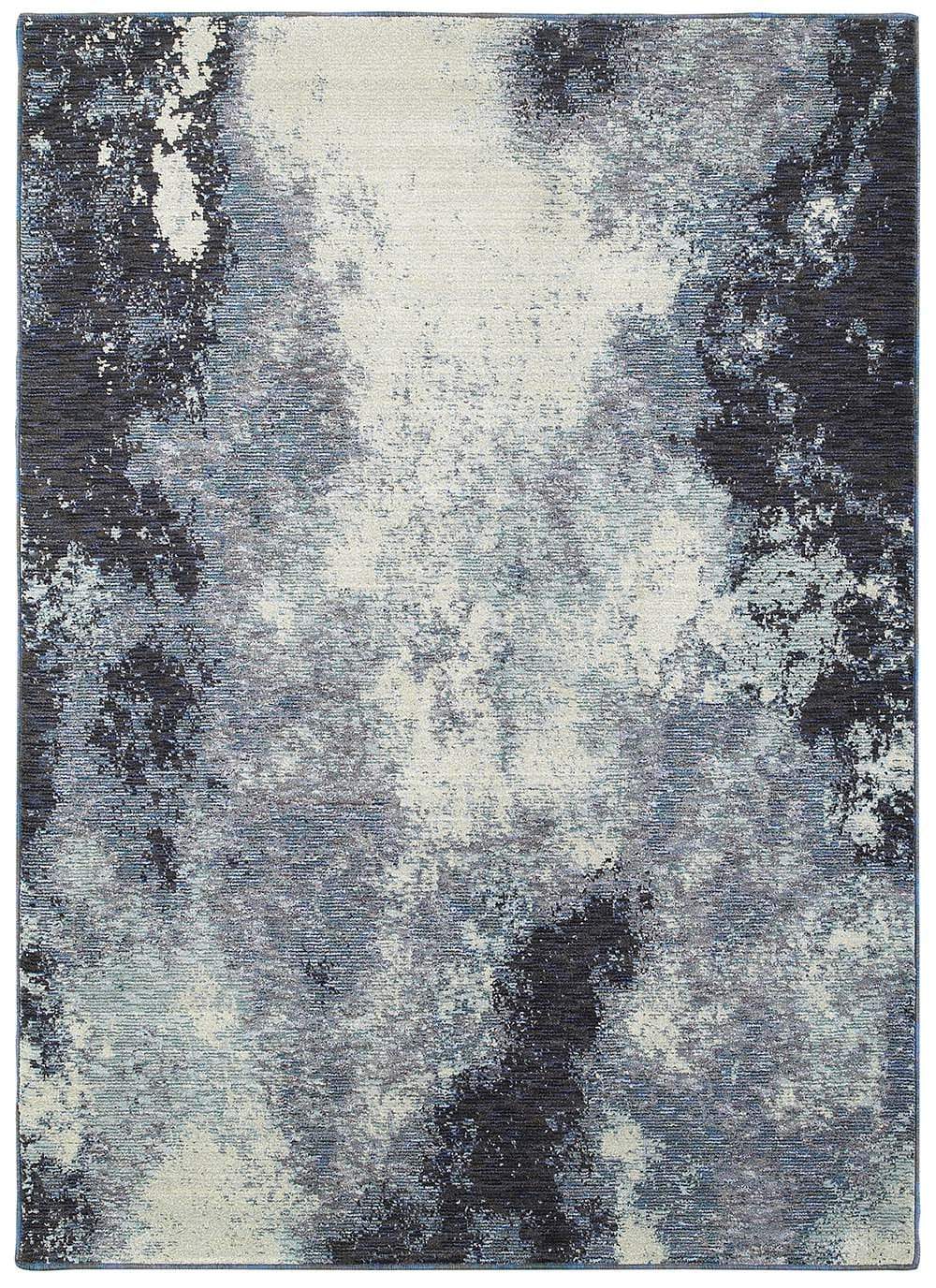 Evolution Rug Collection 5' 3" X 7' 3" / 8000B / Navy - Ivory