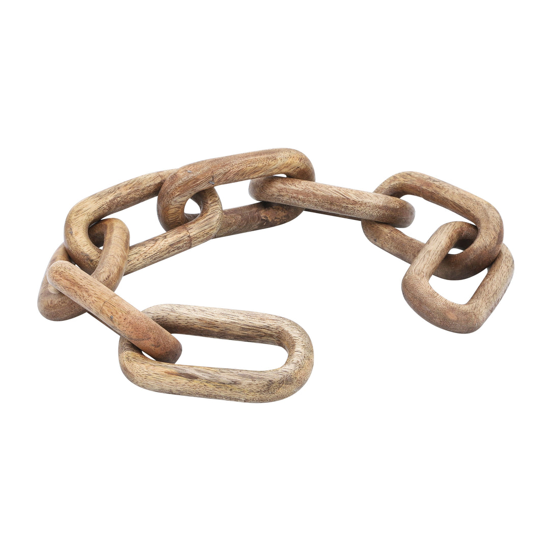 Wood, 24" 8-link Chains, Brown