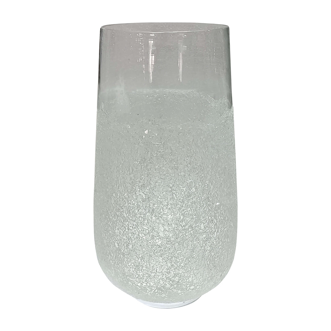 Glass, 14" Sugar Vase, Clear