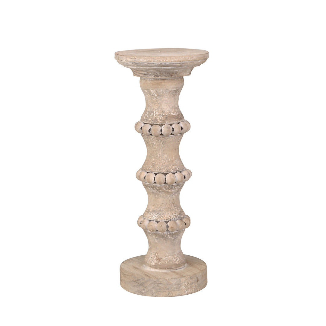 Wooden 13" Antique Style Candle Holder