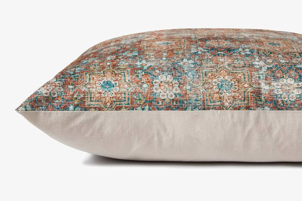 FP0011 Terracotta / Multi Floor Pillow 36"W x 36"D x 6"H