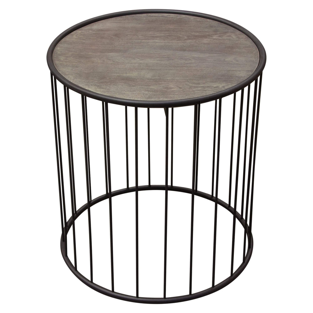 Gibson Round End Table Grey