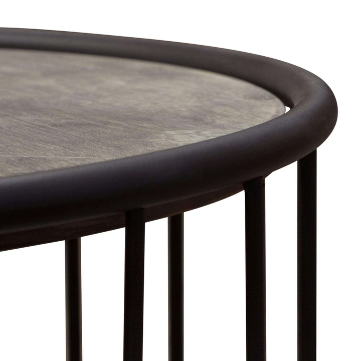 Gibson Round End Table Grey