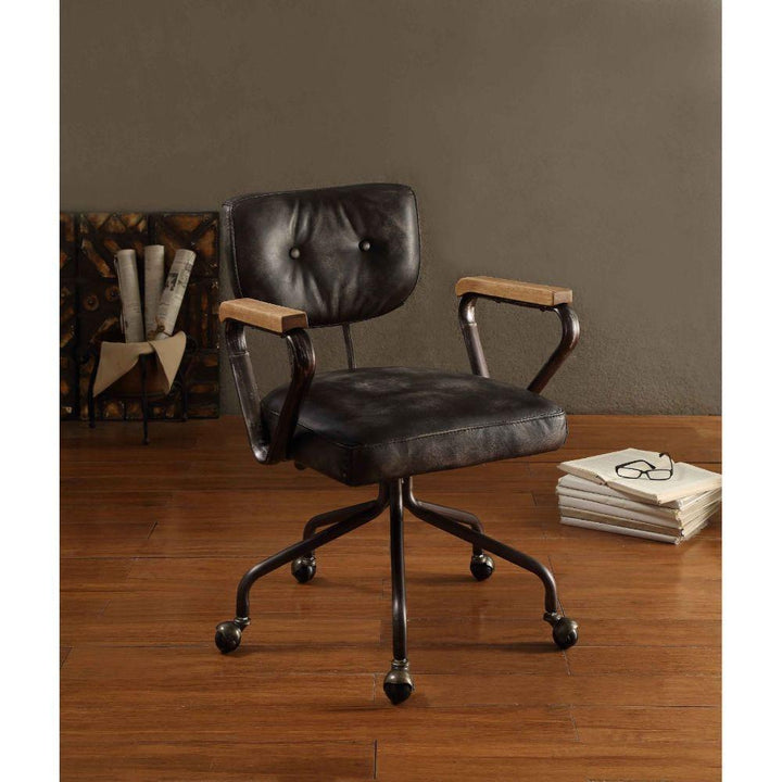 Hallie Executive Office Chair 24"L X 25"W X 33"H / Vintage Black
