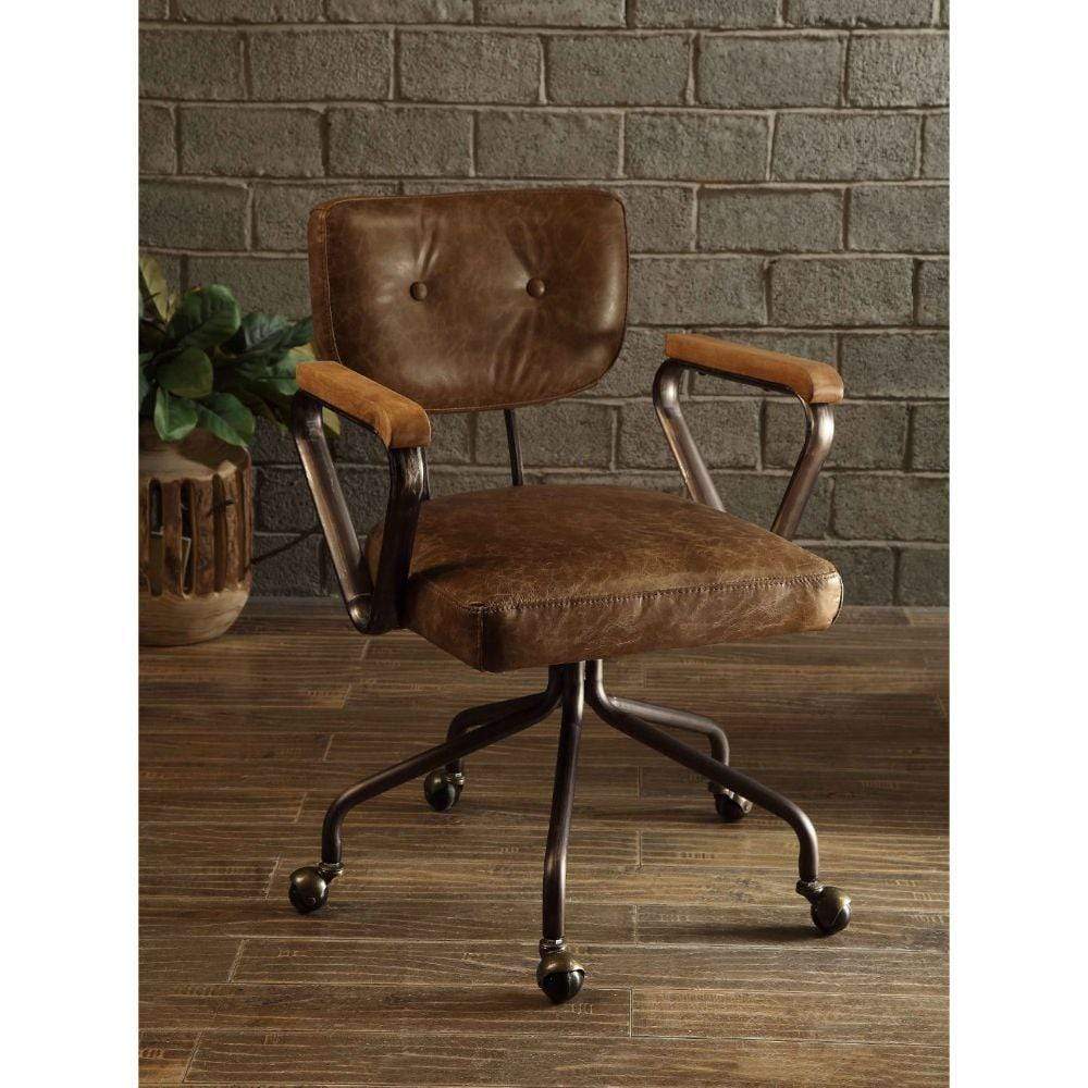 Hallie Executive Office Chair 24"L X 25"W X 33"H / Vintage Whiskey