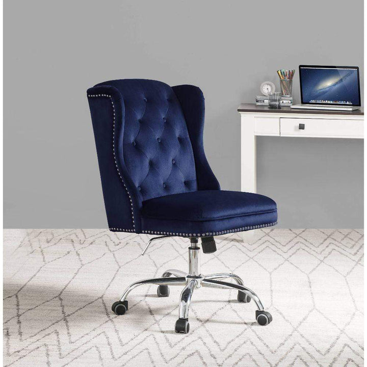 Jamesia Office Chair 23"L X 27"W X 37-40"H / Midnight blue