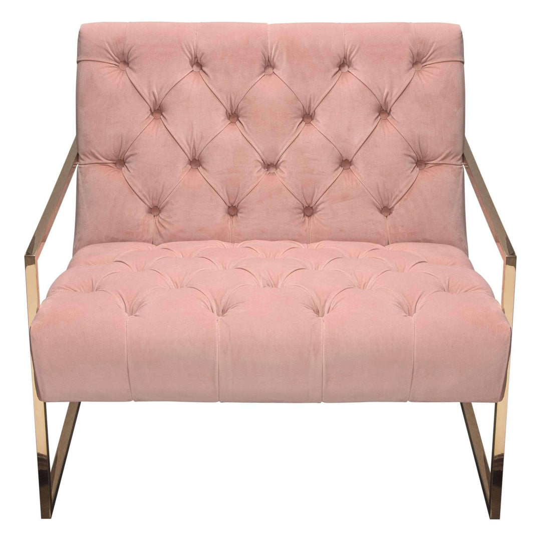Luxe Accent Chair Blush Pink / 31x32x29
