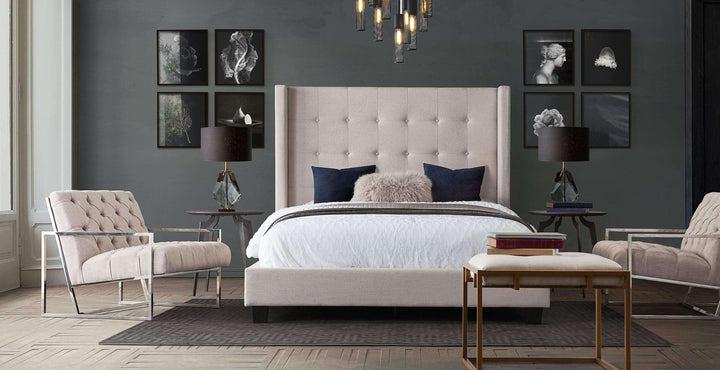 Madison Ave Tufted Wing Bed