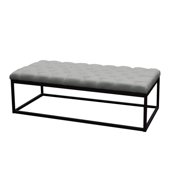 Mateo Large Tufted Bench 58x28x19 / Grey