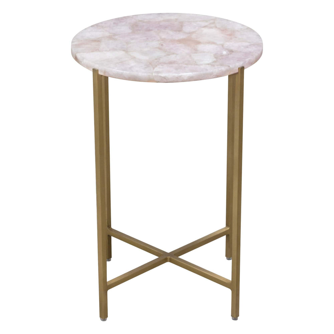 Mika Round Accent Table 14x14x20.25 / Rose
