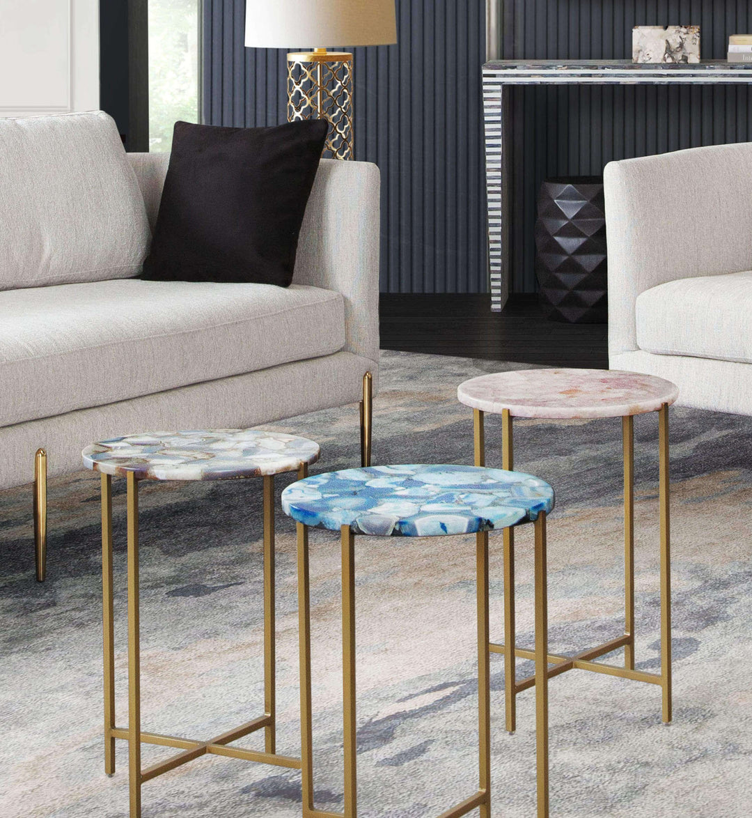 Mika Round Accent Table