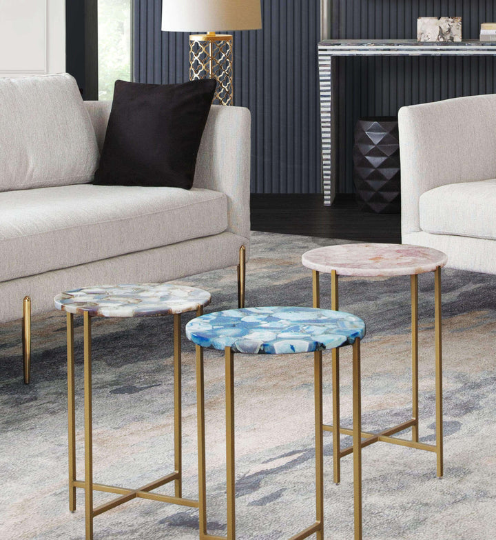 Mika Round Accent Table