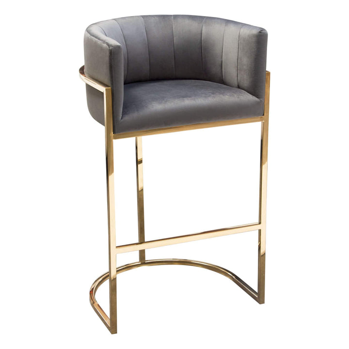 Pandora Bar Height Chair 22.88 x 20.25 x 39.50 / GREY