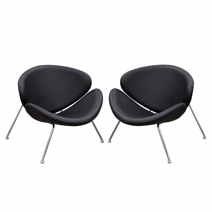 Roxy Accent Chair Set of (2) 31x33x28 / Black