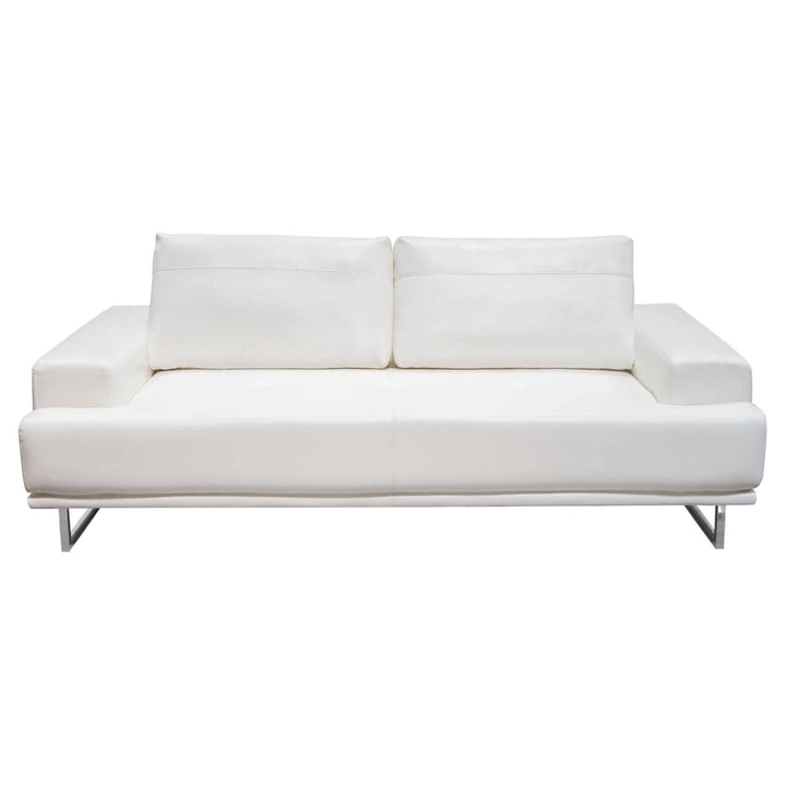 Russo Sofa w/ Adjustable Seat Backs White / 88x43x34