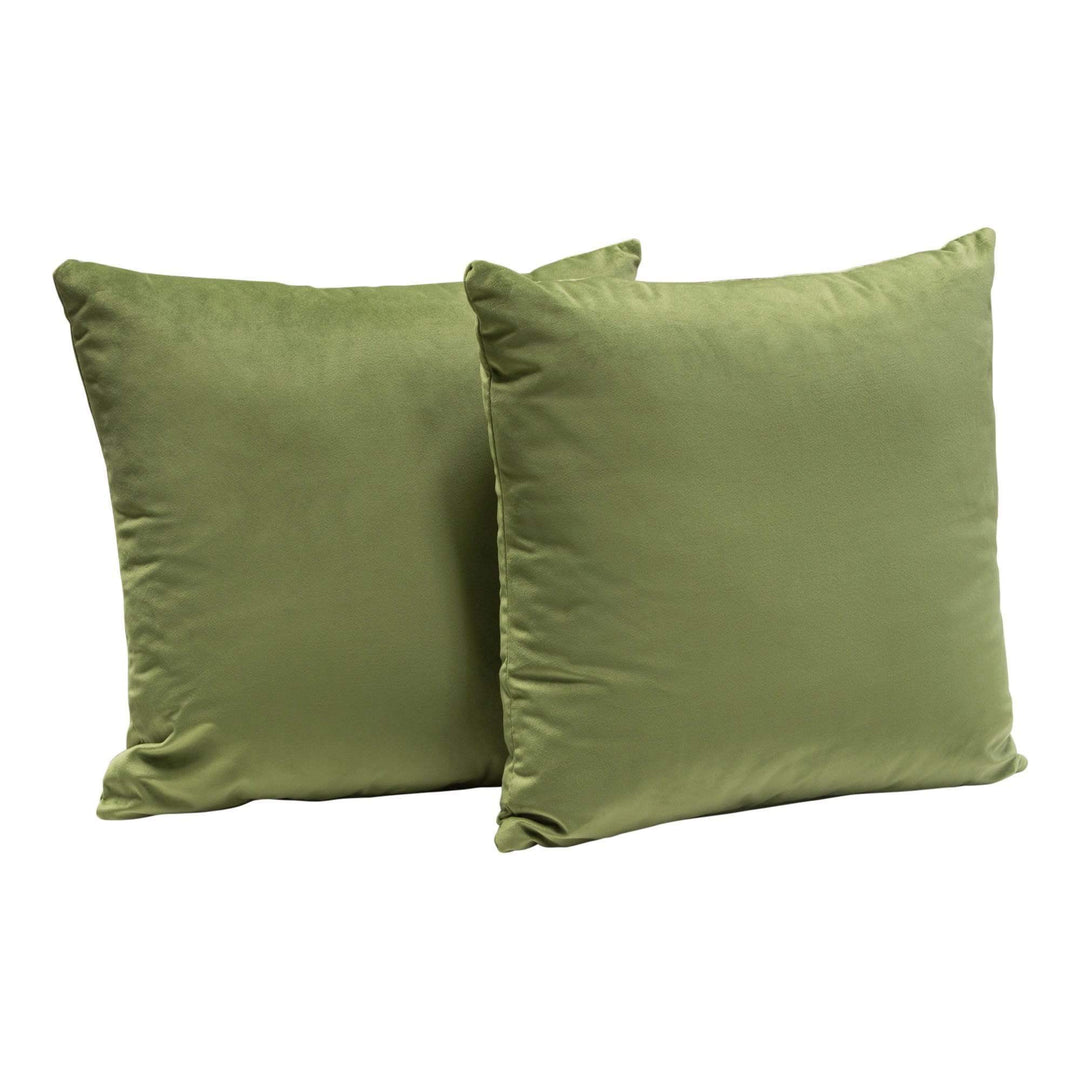 Set of (2) 16" Square Accent Pillows 16x16 / Sage Green