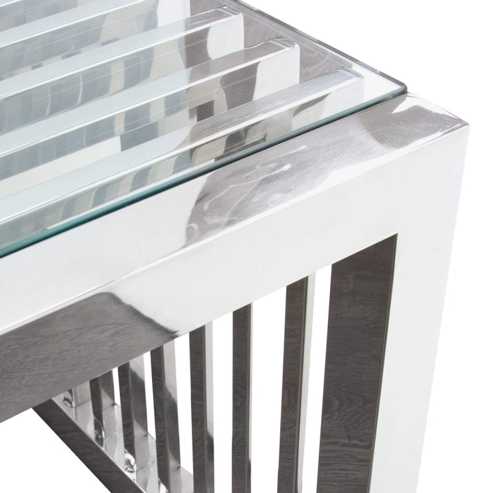 SOHO Cocktail Table Stainless Steel / 51 x 24 x 16