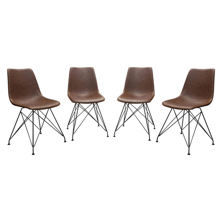Theo Dining Chairs Set of (4) Chocolate / 24x19x33
