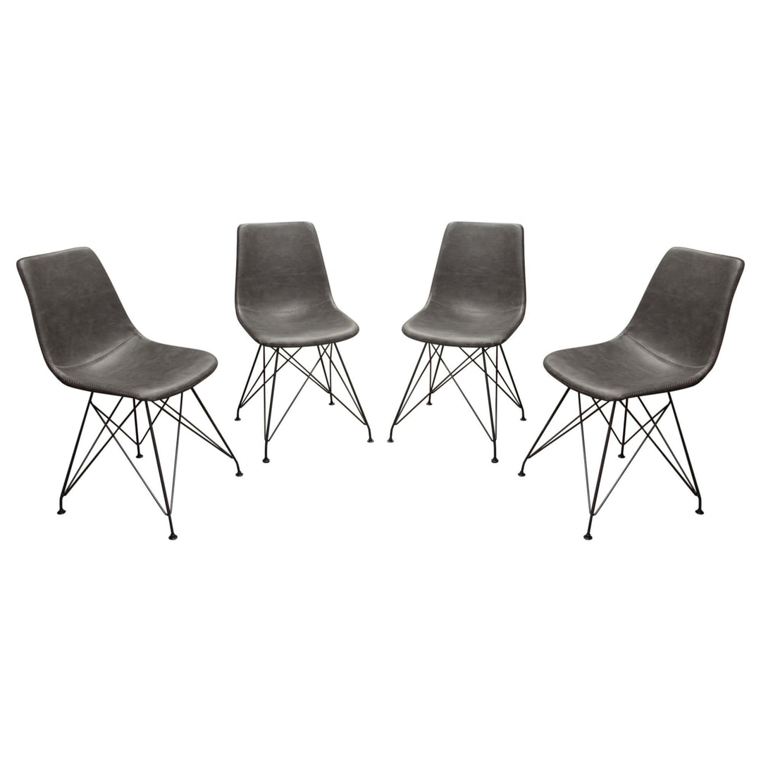 Theo Dining Chairs Set of (4) Grey / 24x19x33