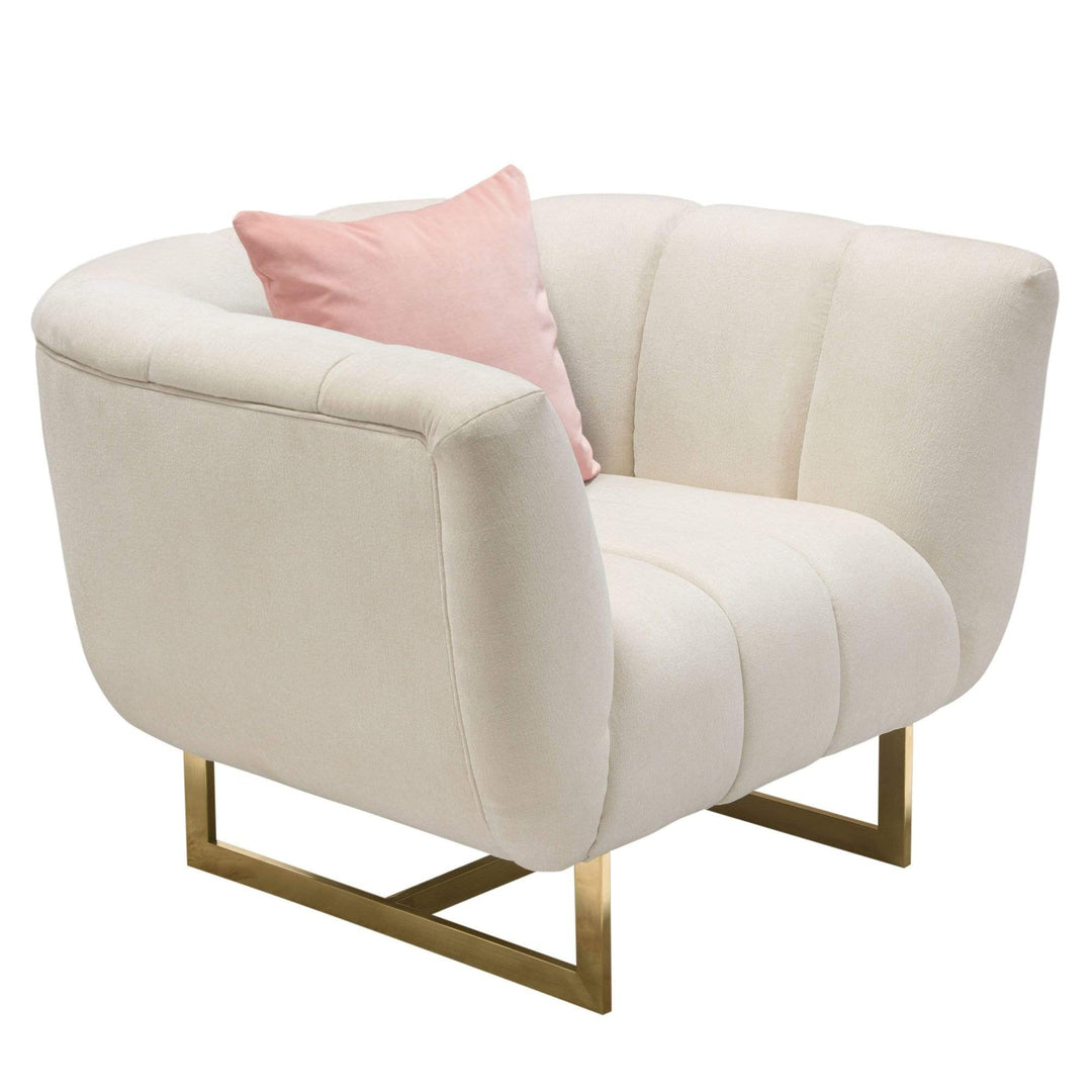 Venus Cream Fabric Chair 42x35x30 / Cream